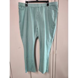 Isaac Mizrahi LIVE Aqua Denim Pull-on Jeans Size 20W